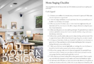 Free Printable Home Staging Checklist PDF